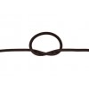 Guma, pruženka kulatá kloboučnická  tmavě hnědá 2mm, metráž